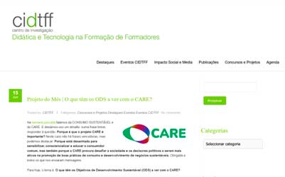 CARE – Projeto do Mês de junho na UA